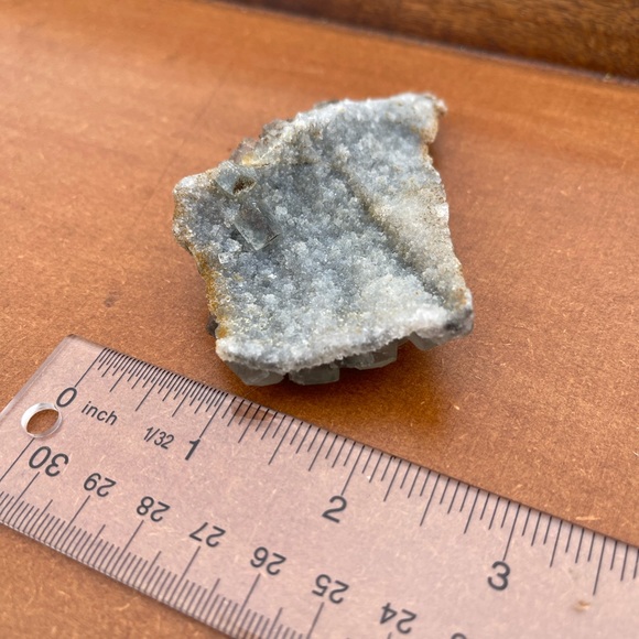 Cubic Fluorite on Druze Quartz - Picture 15 of 16